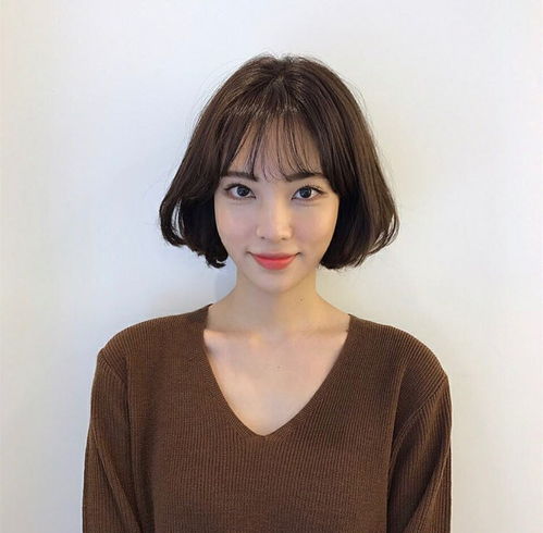 短发可爱卡通头像女空气刘海