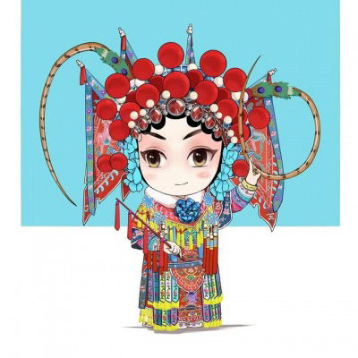 京剧头像女动漫国粹京剧旦角卡通人物头像图片