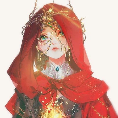头像超美红色系古风女头像