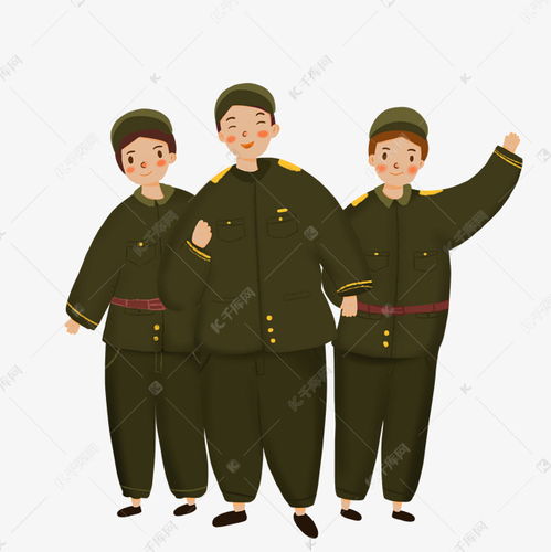 建军节卡通军人元素素材图片免费下载千库网