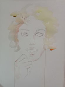 插画启程十四,人物头像水彩教程