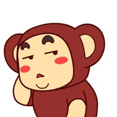 猴子可爱卡通头像翔通