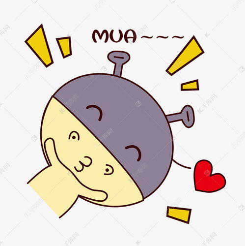 手绘卡通可爱萌宠动物表情包笨笨河马亲亲么么哒抱抱素材图片免费下载千库网