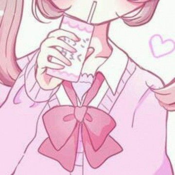 卡通少女头像萌图粉色可爱漫画女孩头像图片