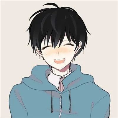 卡通男头像短发宁静