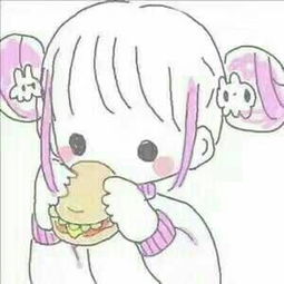 手绘卡通妹子头像可爱的手画动漫头像