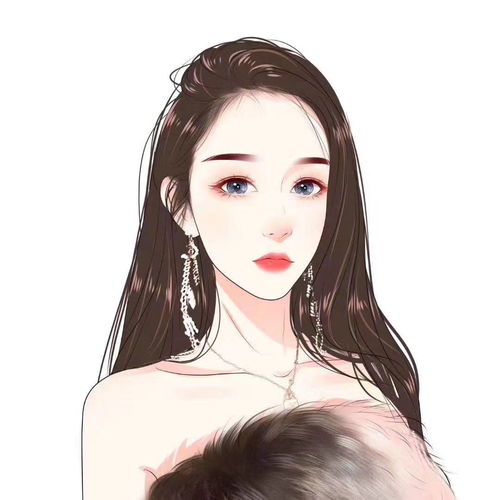 简约卡通头像女生背影哭泣