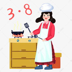 工作中的女厨师人物形象素材图片免费下载千库网