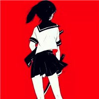 2018红色头像女生版卡通红红火火迎接元旦到来