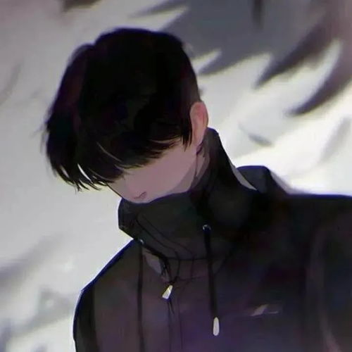 男生卡通头像背影酷帅男生