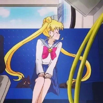 美少女战士情侣头像一对呆萌可爱美少女战士cp头像