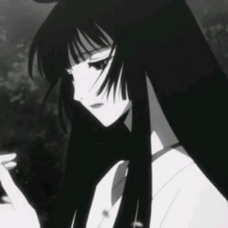 丧系头像女,丧系头像女动漫伤感黑白手绘图片