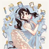 金发碧眼百合动漫头像一对两张微信头像图片大全