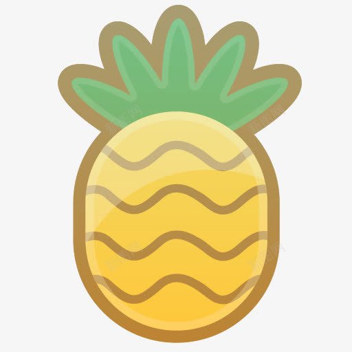 卡通菠萝高清素材免费下载页面网页平面电商创意素材png素材素材
