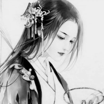 女生头像动漫古风黑色系,感谢生命有你参与