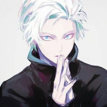 冷酷帅气侧脸动漫男生头像,卡通头像图片