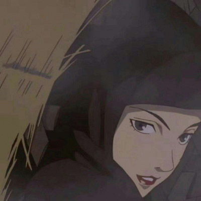 黑白动漫头像丧女二次元很丧很酷的女生头像