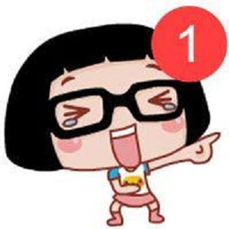 卡通女生带1强迫症微信头像