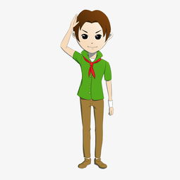 少先队卡通人物插画图片素材其他格式下载动漫人物大全