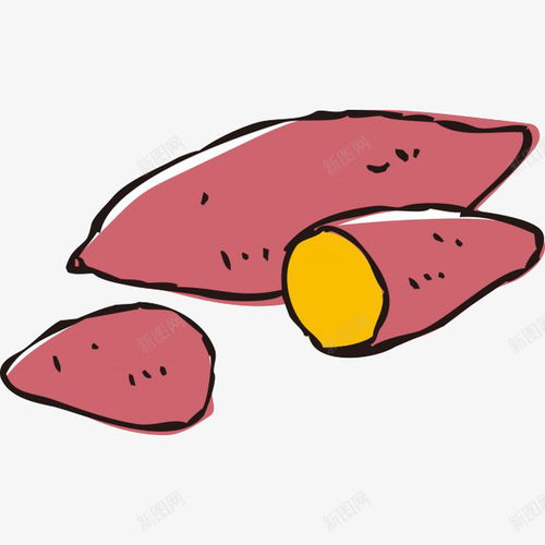 卡通手绘美味烤红薯插画蔬菜黄心元素免抠png设计图片免费下载页面网页平面电商创意素材红薯素材