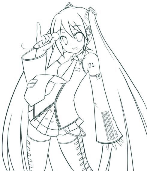 初音的简笔画和图片