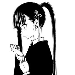 淑女头像小清新卡通侧脸