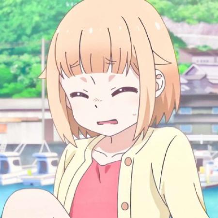 二次元卡通女孩头像,短发的女孩大大的眼睛