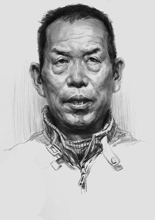 老年人素描头像不会画要把握好这几点看看