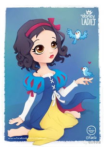 另一种画风的迪士尼女性动画人物,真的很阔爱呢