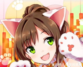 萌萌哒动漫女头像,可爱的耳朵,甜美的笑容都让人心动