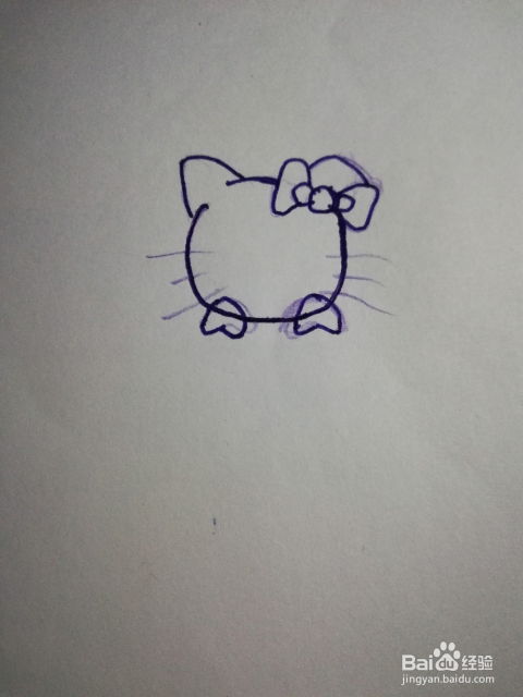 可爱的hellokitty画法