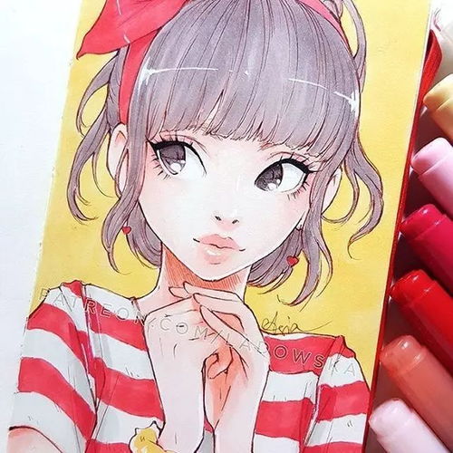 小清新的美少女漫画,拿去做头像吧
