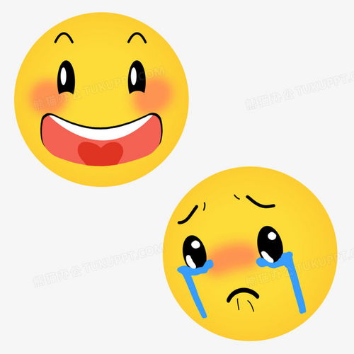 卡通简约笑脸哭脸元素png图片素材下载元素png熊猫办公