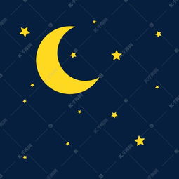 手绘卡通月亮星星下载素材图片免费下载千库网
