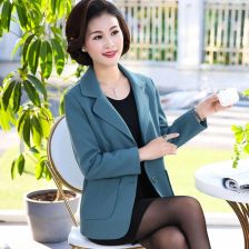妈妈装秋装中长款4050岁中年人女毛呢外套中老年女装秋冬装风衣