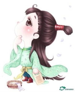 女生闺蜜三人头像卡通古风