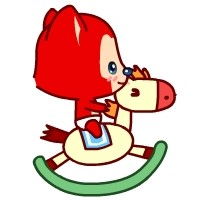 卡通风格的阿狸情侣头像