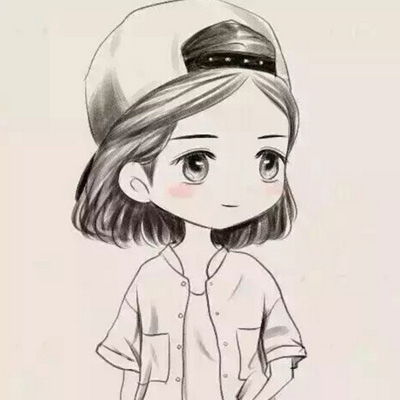 可爱萌萌哒素描头像女生卡通