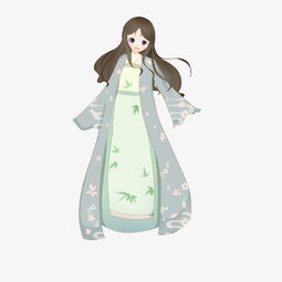 古代宫廷女子唯美汉服手绘插画图片素材其他格式下载动漫人物大全