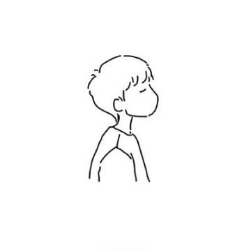 手绘头像男生黑白简约2019最新简笔画头像男生呆萌搞怪