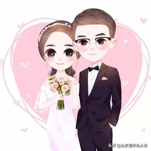 换一换微信头像,手机壁纸,一家三口,四口全家福漫画30张