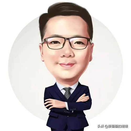 换个新头像吧,适合成功男士复工用的卡通大头漫画头像,彰显个性