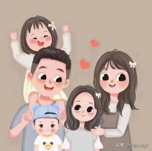 换一换你的头像吧多款亲子卡通漫画头像用漫画记录温馨的画面