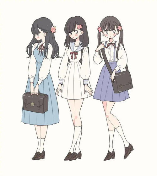 动漫人物全身像图片,服装造型