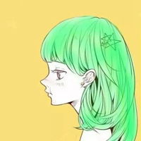 动漫绿色头发情侣头像动漫绿色系列情头一对
