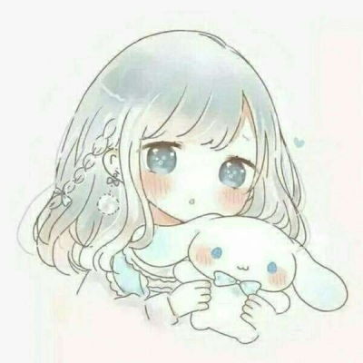 卡通姐妹头像两张一对可爱