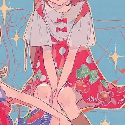 部位女头腿部动漫穿裙子下半身部位女头