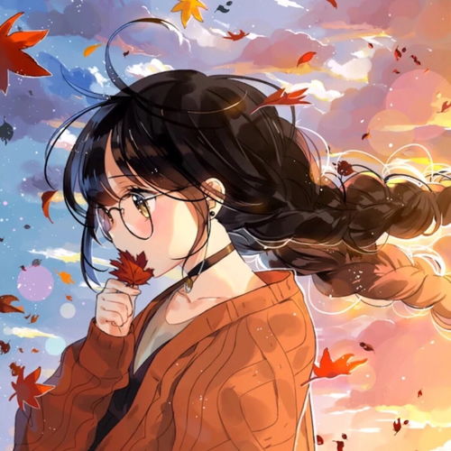 女孩与海头像卡通版二次元