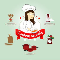 时尚卡通女厨师人物插画矢量图免费下载ai格式编号28294954千图网