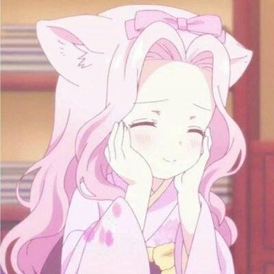 二次元女头可爱呆萌卡哇伊粉色系卡通女头